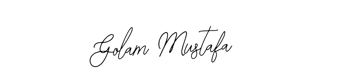 How to make Golam Mustafa name signature. Use Bearetta-2O07w style for creating short signs online. This is the latest handwritten sign. Golam Mustafa signature style 12 images and pictures png