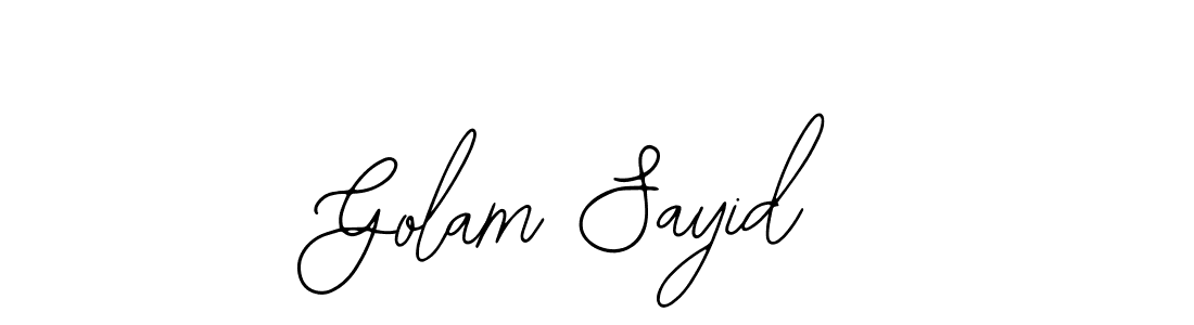 How to make Golam Sayid signature? Bearetta-2O07w is a professional autograph style. Create handwritten signature for Golam Sayid name. Golam Sayid signature style 12 images and pictures png