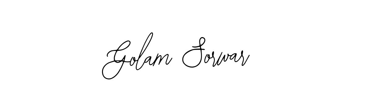 You should practise on your own different ways (Bearetta-2O07w) to write your name (Golam Sorwar) in signature. don't let someone else do it for you. Golam Sorwar signature style 12 images and pictures png