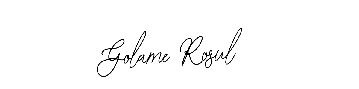 Create a beautiful signature design for name Golame Rosul. With this signature (Bearetta-2O07w) fonts, you can make a handwritten signature for free. Golame Rosul signature style 12 images and pictures png