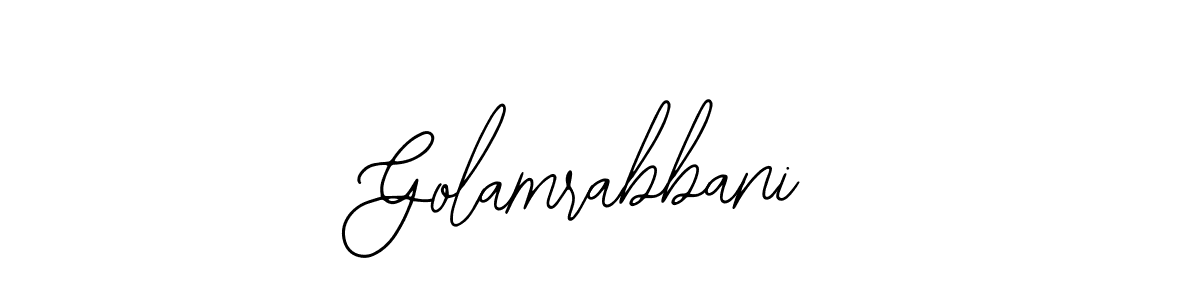 Design your own signature with our free online signature maker. With this signature software, you can create a handwritten (Bearetta-2O07w) signature for name Golamrabbani. Golamrabbani signature style 12 images and pictures png