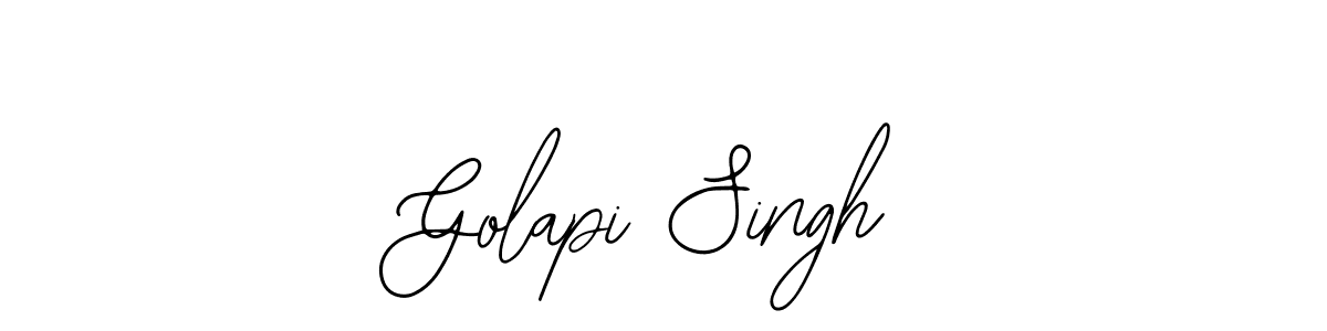 How to make Golapi Singh signature? Bearetta-2O07w is a professional autograph style. Create handwritten signature for Golapi Singh name. Golapi Singh signature style 12 images and pictures png
