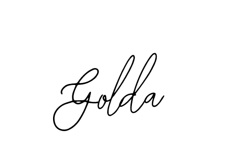 How to make Golda name signature. Use Bearetta-2O07w style for creating short signs online. This is the latest handwritten sign. Golda signature style 12 images and pictures png