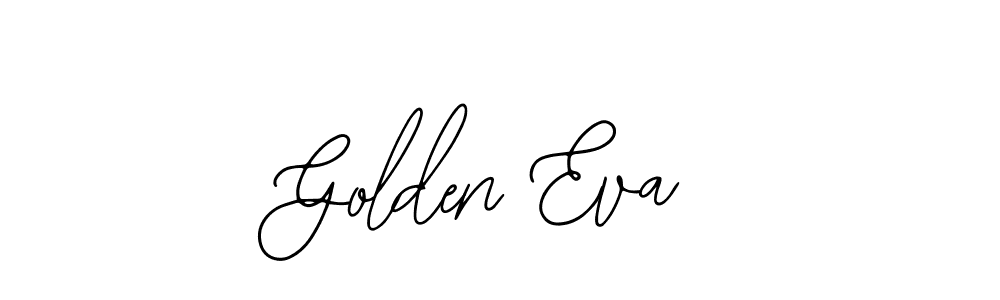 Similarly Bearetta-2O07w is the best handwritten signature design. Signature creator online .You can use it as an online autograph creator for name Golden Eva. Golden Eva signature style 12 images and pictures png