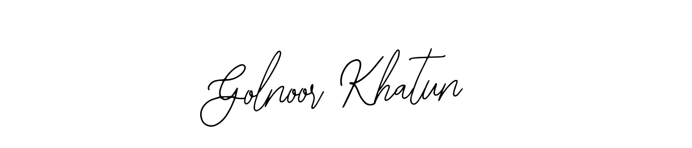 Bearetta-2O07w is a professional signature style that is perfect for those who want to add a touch of class to their signature. It is also a great choice for those who want to make their signature more unique. Get Golnoor Khatun name to fancy signature for free. Golnoor Khatun signature style 12 images and pictures png