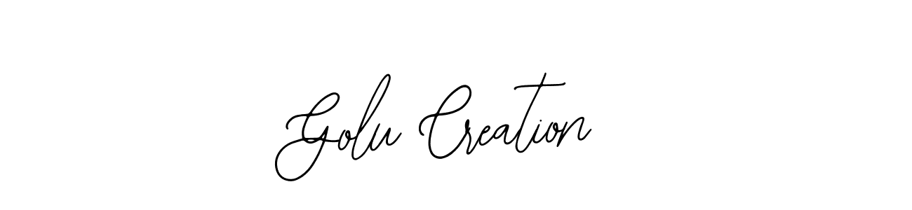 Golu Creation stylish signature style. Best Handwritten Sign (Bearetta-2O07w) for my name. Handwritten Signature Collection Ideas for my name Golu Creation. Golu Creation signature style 12 images and pictures png