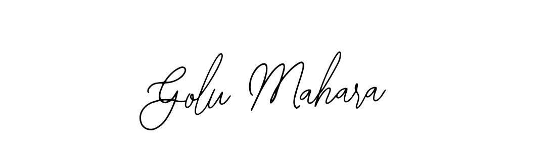 Also we have Golu Mahara name is the best signature style. Create professional handwritten signature collection using Bearetta-2O07w autograph style. Golu Mahara signature style 12 images and pictures png