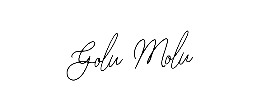 The best way (Bearetta-2O07w) to make a short signature is to pick only two or three words in your name. The name Golu Molu include a total of six letters. For converting this name. Golu Molu signature style 12 images and pictures png