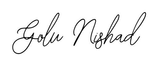 A modern signature idea for name Golu Nishad using Bearetta-2O07w font. Clean strokes and elegant curves make it stand out instantly. Golu Nishad signature style 12 images and pictures png