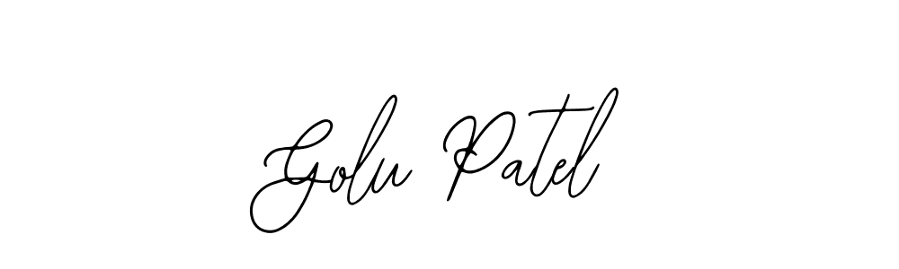 How to make Golu Patel signature? Bearetta-2O07w is a professional autograph style. Create handwritten signature for Golu Patel name. Golu Patel signature style 12 images and pictures png