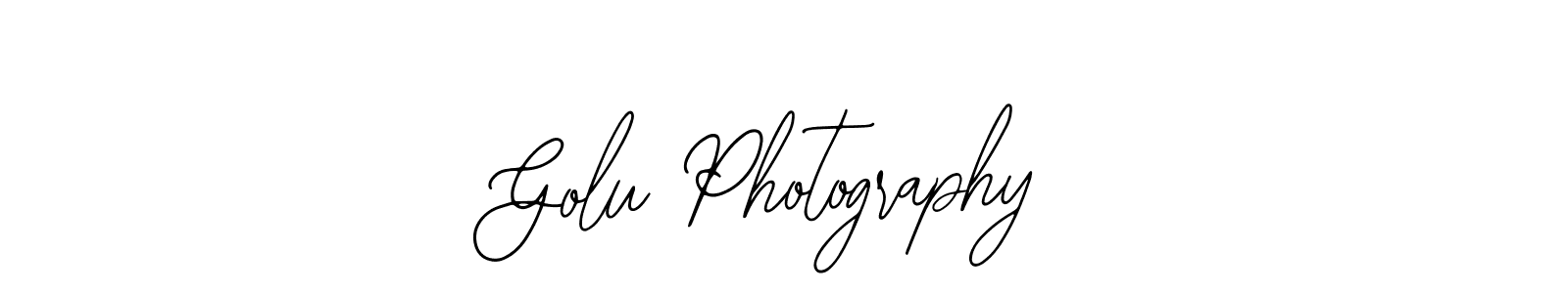 How to make Golu Photography name signature. Use Bearetta-2O07w style for creating short signs online. This is the latest handwritten sign. Golu Photography signature style 12 images and pictures png