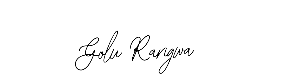 Design your own signature with our free online signature maker. With this signature software, you can create a handwritten (Bearetta-2O07w) signature for name Golu Rangwa. Golu Rangwa signature style 12 images and pictures png