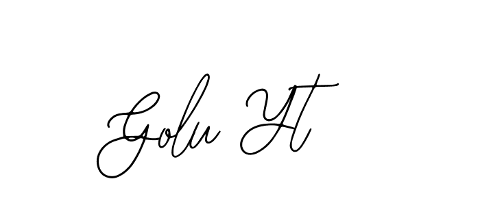 Create a beautiful signature design for name Golu Yt. With this signature (Bearetta-2O07w) fonts, you can make a handwritten signature for free. Golu Yt signature style 12 images and pictures png