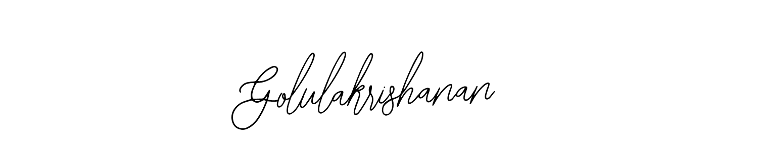 if you are searching for the best signature style for your name Golulakrishanan. so please give up your signature search. here we have designed multiple signature styles  using Bearetta-2O07w. Golulakrishanan signature style 12 images and pictures png