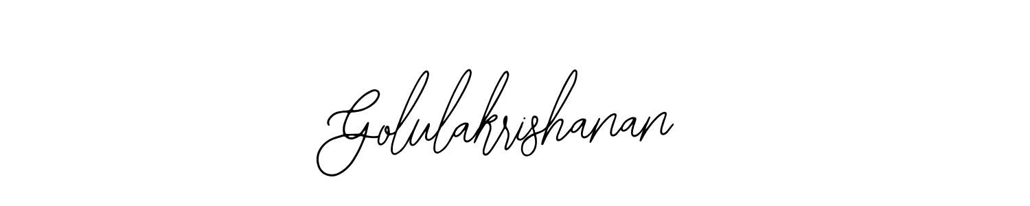 Also You can easily find your signature by using the search form. We will create Golulakrishanan name handwritten signature images for you free of cost using Bearetta-2O07w sign style. Golulakrishanan signature style 12 images and pictures png