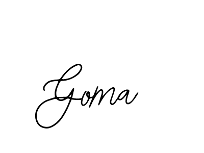 Design your own signature with our free online signature maker. With this signature software, you can create a handwritten (Bearetta-2O07w) signature for name Goma. Goma signature style 12 images and pictures png