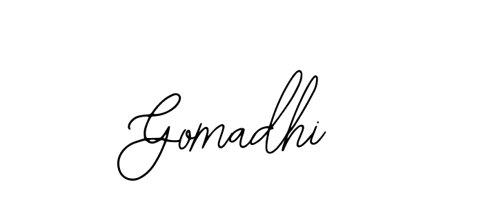 You should practise on your own different ways (Bearetta-2O07w) to write your name (Gomadhi) in signature. don't let someone else do it for you. Gomadhi signature style 12 images and pictures png