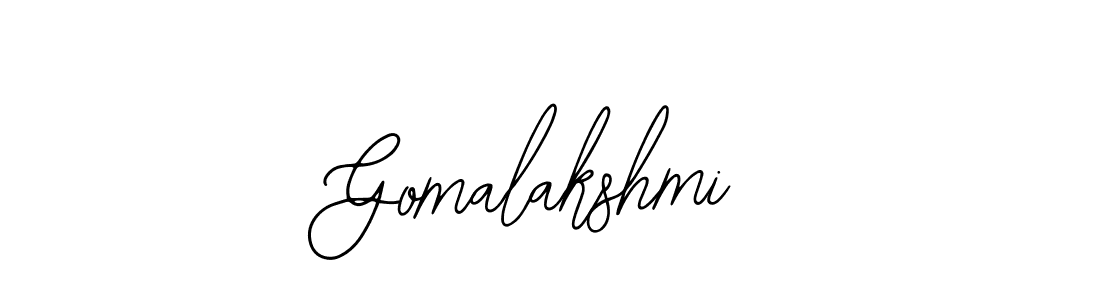 Design your own signature with our free online signature maker. With this signature software, you can create a handwritten (Bearetta-2O07w) signature for name Gomalakshmi. Gomalakshmi signature style 12 images and pictures png