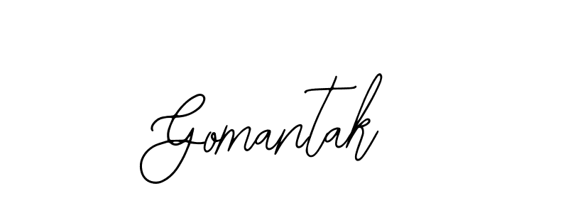 How to make Gomantak signature? Bearetta-2O07w is a professional autograph style. Create handwritten signature for Gomantak name. Gomantak signature style 12 images and pictures png