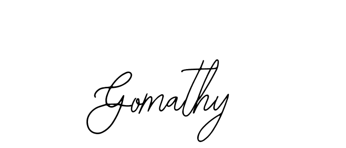 How to make Gomathy name signature. Use Bearetta-2O07w style for creating short signs online. This is the latest handwritten sign. Gomathy signature style 12 images and pictures png