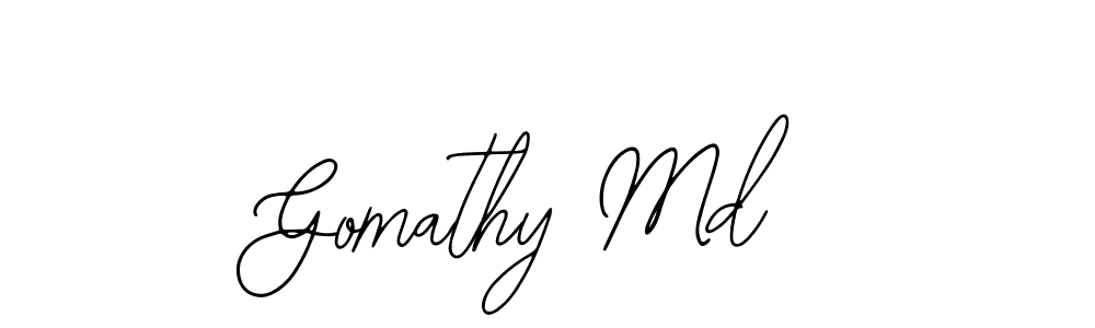 This is the best signature style for the Gomathy Md name. Also you like these signature font (Bearetta-2O07w). Mix name signature. Gomathy Md signature style 12 images and pictures png