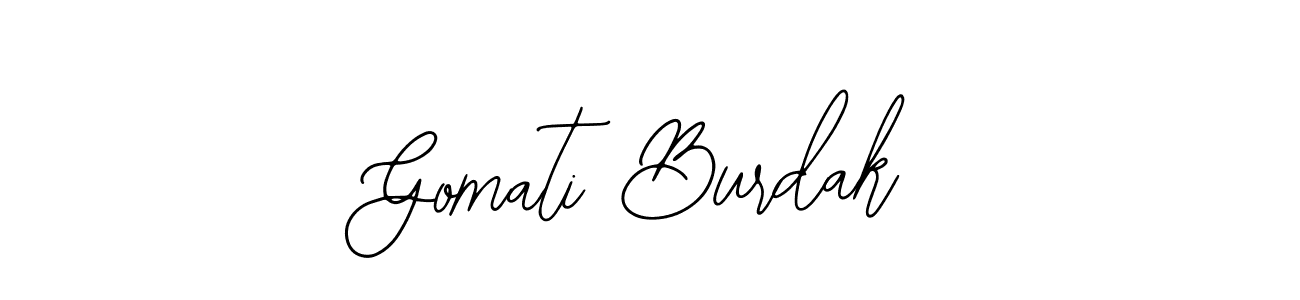 Create a beautiful signature design for name Gomati Burdak. With this signature (Bearetta-2O07w) fonts, you can make a handwritten signature for free. Gomati Burdak signature style 12 images and pictures png
