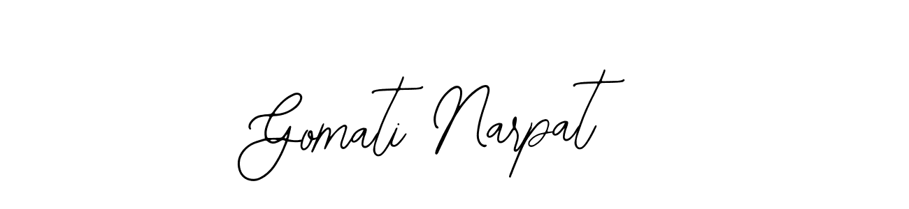 Make a beautiful signature design for name Gomati Narpat. With this signature (Bearetta-2O07w) style, you can create a handwritten signature for free. Gomati Narpat signature style 12 images and pictures png