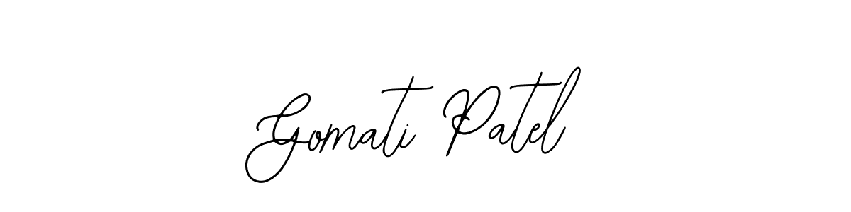 Similarly Bearetta-2O07w is the best handwritten signature design. Signature creator online .You can use it as an online autograph creator for name Gomati Patel. Gomati Patel signature style 12 images and pictures png