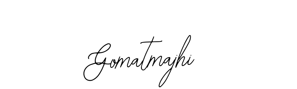 How to make Gomatmajhi name signature. Use Bearetta-2O07w style for creating short signs online. This is the latest handwritten sign. Gomatmajhi signature style 12 images and pictures png