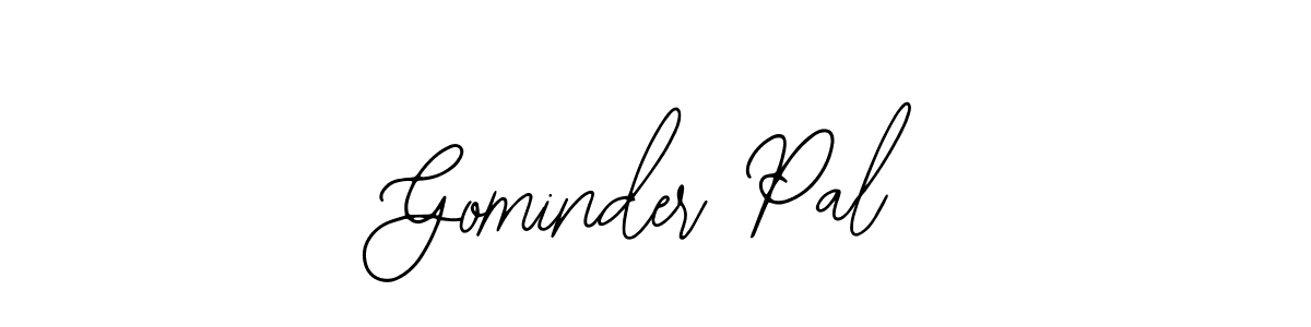Use a signature maker to create a handwritten signature online. With this signature software, you can design (Bearetta-2O07w) your own signature for name Gominder Pal. Gominder Pal signature style 12 images and pictures png