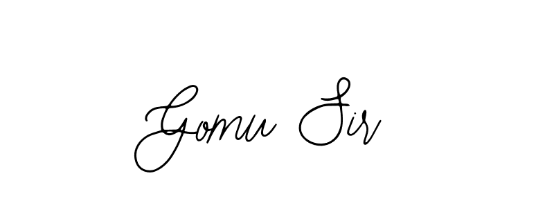 Also You can easily find your signature by using the search form. We will create Gomu Sir name handwritten signature images for you free of cost using Bearetta-2O07w sign style. Gomu Sir signature style 12 images and pictures png