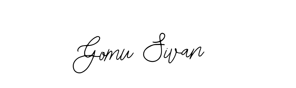 This is the best signature style for the Gomu Sivan name. Also you like these signature font (Bearetta-2O07w). Mix name signature. Gomu Sivan signature style 12 images and pictures png