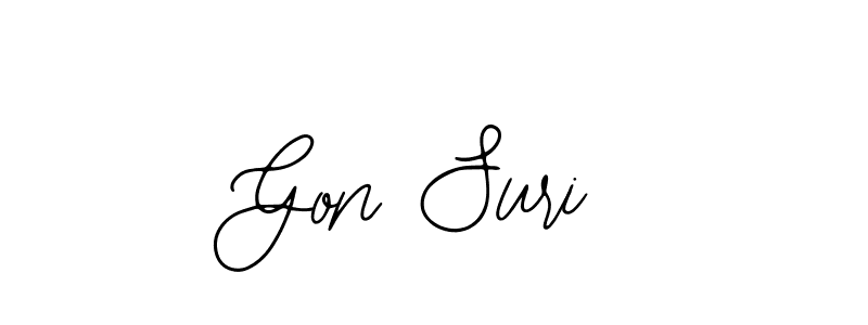 It looks lik you need a new signature style for name Gon Suri. Design unique handwritten (Bearetta-2O07w) signature with our free signature maker in just a few clicks. Gon Suri signature style 12 images and pictures png