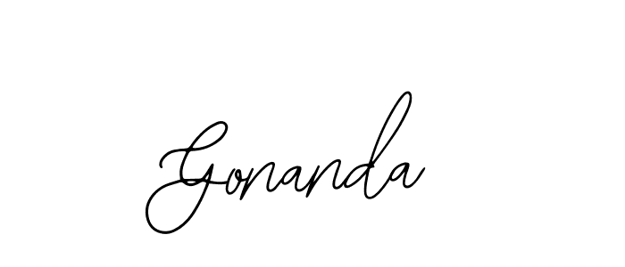 Create a beautiful signature design for name Gonanda. With this signature (Bearetta-2O07w) fonts, you can make a handwritten signature for free. Gonanda signature style 12 images and pictures png
