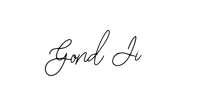 You should practise on your own different ways (Bearetta-2O07w) to write your name (Gond Ji) in signature. don't let someone else do it for you. Gond Ji signature style 12 images and pictures png