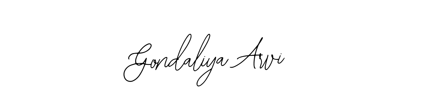 Gondaliya Arvi stylish signature style. Best Handwritten Sign (Bearetta-2O07w) for my name. Handwritten Signature Collection Ideas for my name Gondaliya Arvi. Gondaliya Arvi signature style 12 images and pictures png