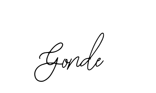 The best way (Bearetta-2O07w) to make a short signature is to pick only two or three words in your name. The name Gonde include a total of six letters. For converting this name. Gonde signature style 12 images and pictures png