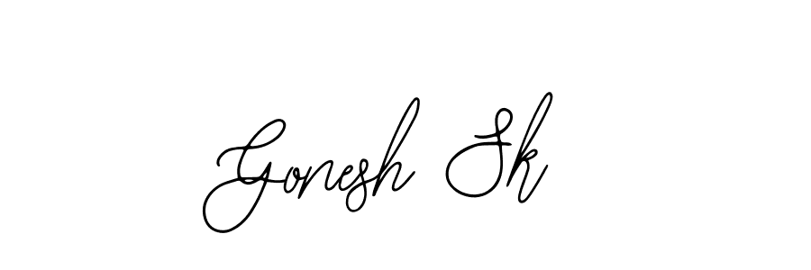 How to make Gonesh Sk signature? Bearetta-2O07w is a professional autograph style. Create handwritten signature for Gonesh Sk name. Gonesh Sk signature style 12 images and pictures png