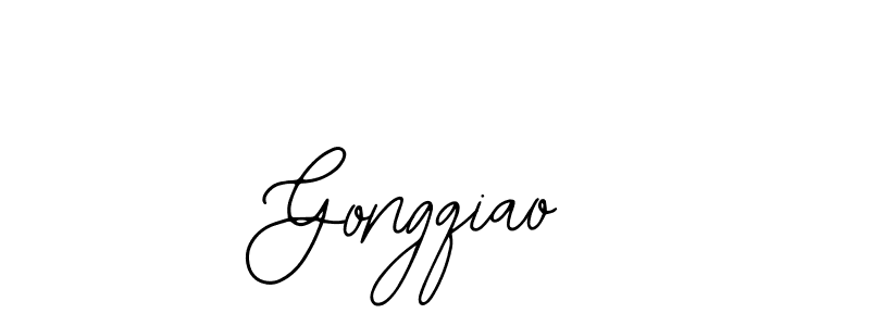 Design your own signature with our free online signature maker. With this signature software, you can create a handwritten (Bearetta-2O07w) signature for name Gongqiao. Gongqiao signature style 12 images and pictures png