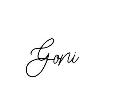 You should practise on your own different ways (Bearetta-2O07w) to write your name (Goni) in signature. don't let someone else do it for you. Goni signature style 12 images and pictures png