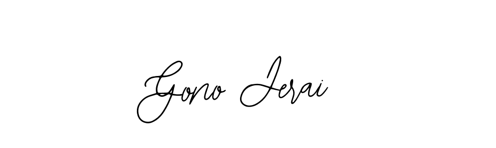 Make a beautiful signature design for name Gono Jerai. With this signature (Bearetta-2O07w) style, you can create a handwritten signature for free. Gono Jerai signature style 12 images and pictures png