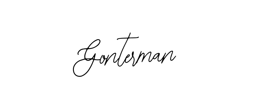 How to make Gonterman signature? Bearetta-2O07w is a professional autograph style. Create handwritten signature for Gonterman name. Gonterman signature style 12 images and pictures png