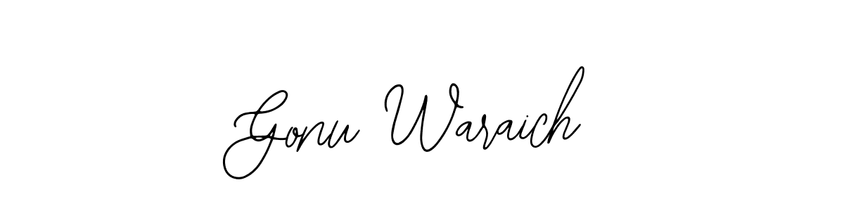Also we have Gonu Waraich name is the best signature style. Create professional handwritten signature collection using Bearetta-2O07w autograph style. Gonu Waraich signature style 12 images and pictures png