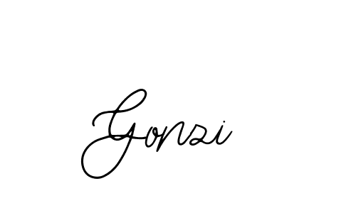 How to make Gonzi signature? Bearetta-2O07w is a professional autograph style. Create handwritten signature for Gonzi name. Gonzi signature style 12 images and pictures png