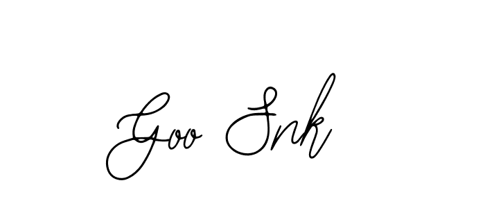 Design your own signature with our free online signature maker. With this signature software, you can create a handwritten (Bearetta-2O07w) signature for name Goo Snk. Goo Snk signature style 12 images and pictures png
