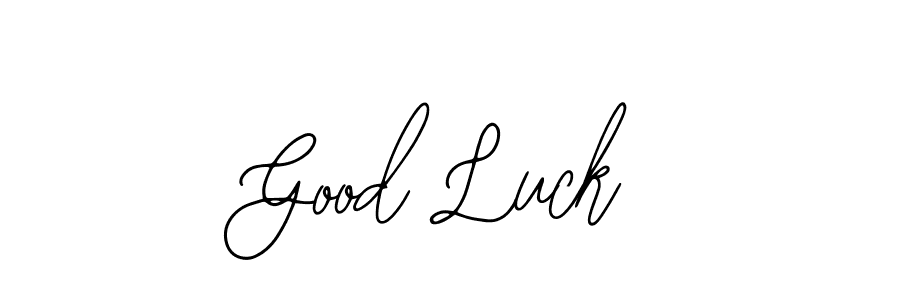 How to make Good Luck name signature. Use Bearetta-2O07w style for creating short signs online. This is the latest handwritten sign. Good Luck signature style 12 images and pictures png