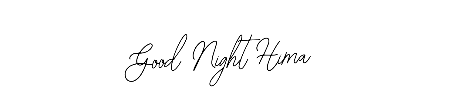 Make a beautiful signature design for name Good Night Hima. Use this online signature maker to create a handwritten signature for free. Good Night Hima signature style 12 images and pictures png