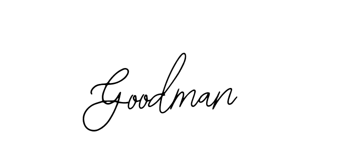 How to make Goodman signature? Bearetta-2O07w is a professional autograph style. Create handwritten signature for Goodman name. Goodman signature style 12 images and pictures png