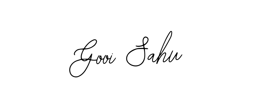 if you are searching for the best signature style for your name Gooi Sahu. so please give up your signature search. here we have designed multiple signature styles  using Bearetta-2O07w. Gooi Sahu signature style 12 images and pictures png