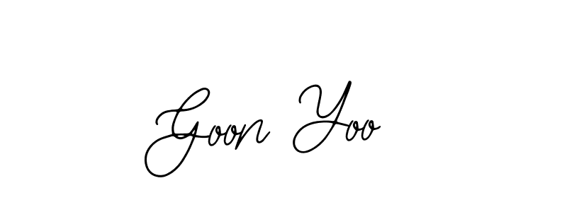 How to make Goon Yoo name signature. Use Bearetta-2O07w style for creating short signs online. This is the latest handwritten sign. Goon Yoo signature style 12 images and pictures png